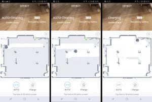 Screenshots of Ecovacs Deebot R95 vacuum cleaner app interface.