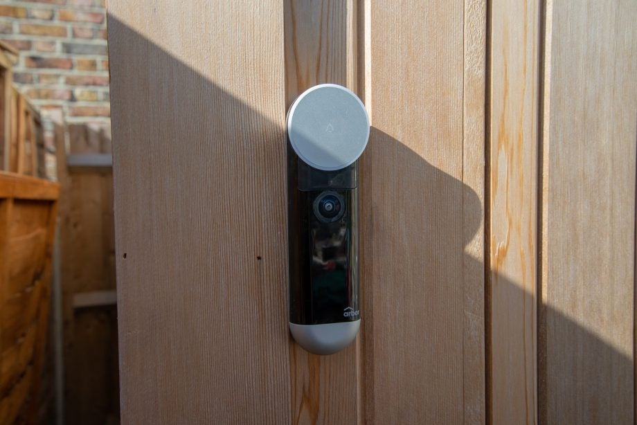 Arbor Video Doorbell on door