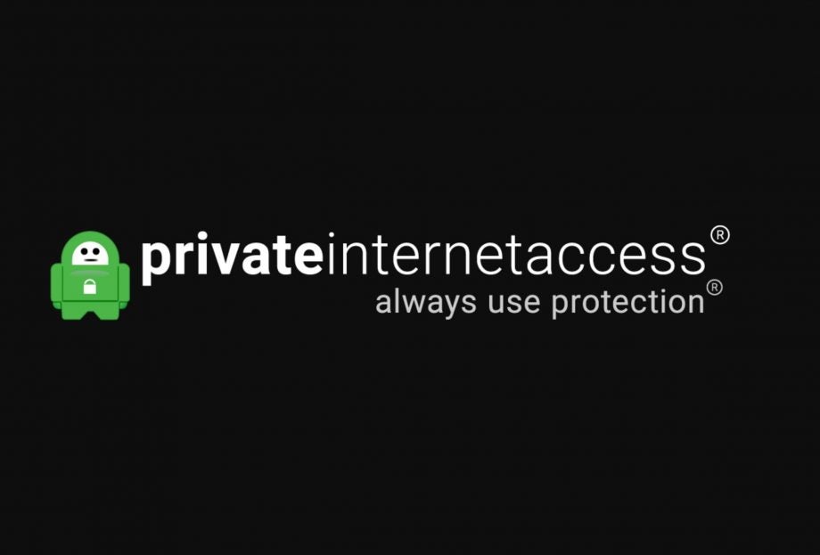 Private Internet Access VPN logo with mascot and tagline.