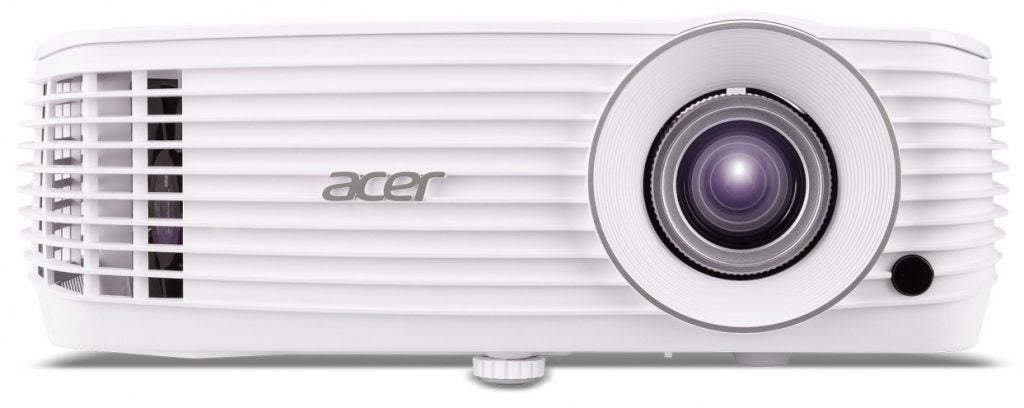 Acer V6810 4K UHD projector front view.