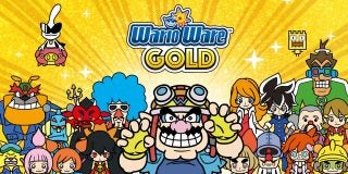A wallpaper of a game called WarioWare Gold
