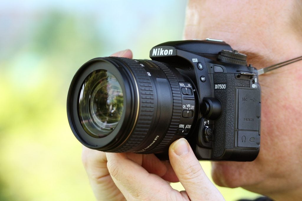 Nikon D7500 in-hand