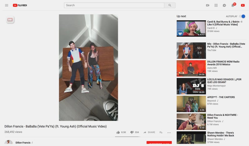 A screenshot of a video on YouTube playing vertically