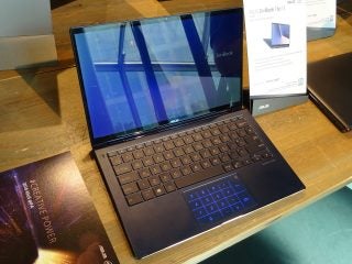 The Asus ZenBook Flip 13 (UX362) in standard laptop mode.