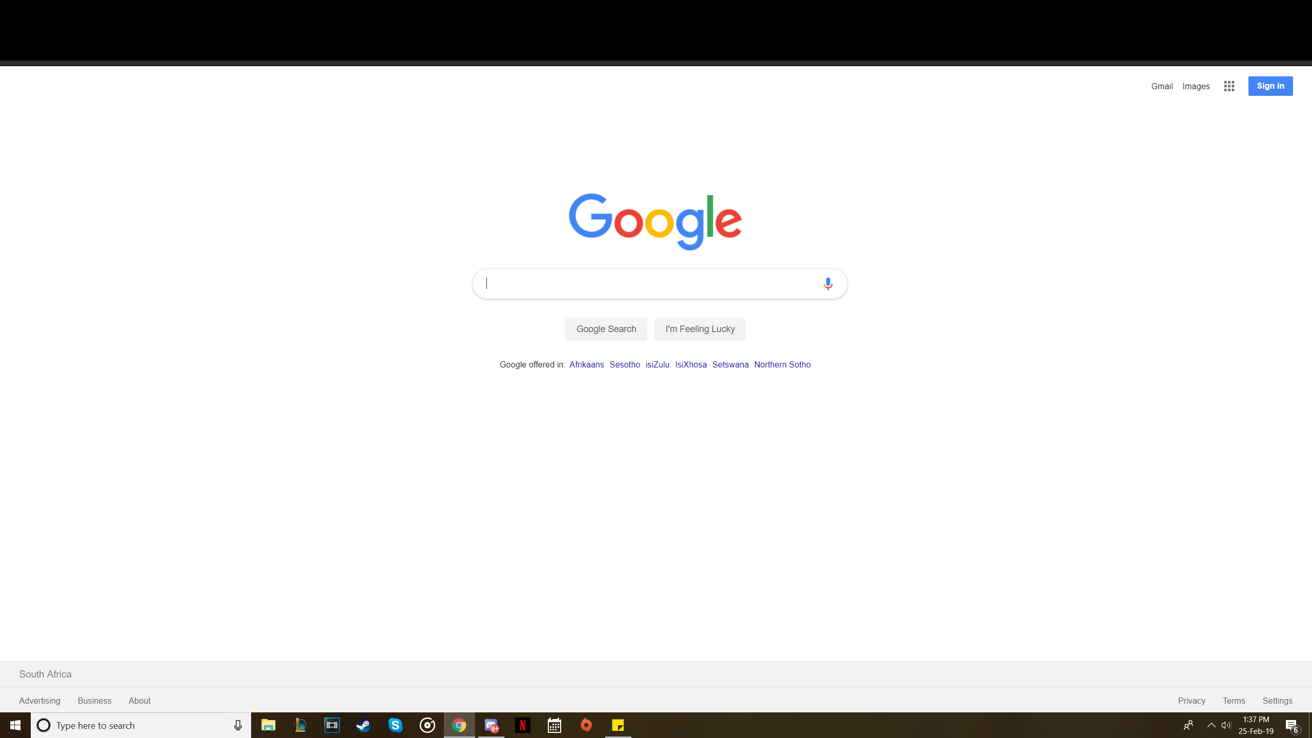 Chrome window with black bar bug