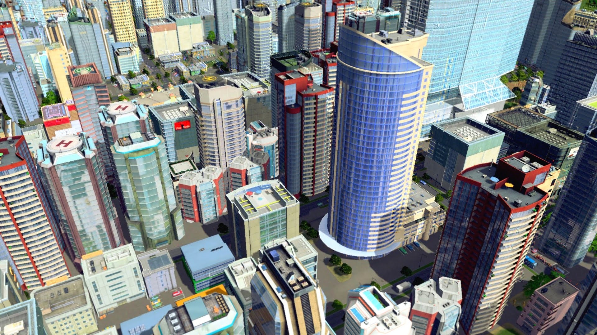 A screenshot of a scene from a video game called Cities: Skylines