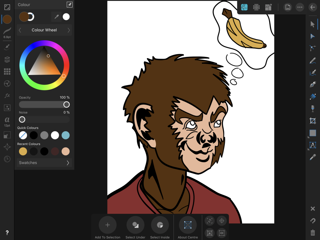 A screenshot of a picture drawn in Affinity Designer
