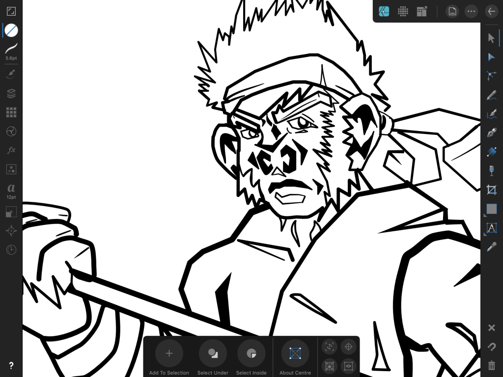 A screenshot of a picture drawn in Affinity Designer