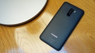 Xiaomi Pocophone F1 top down by lamp