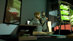 Screenshot of a scene from a video game called State Of Mind