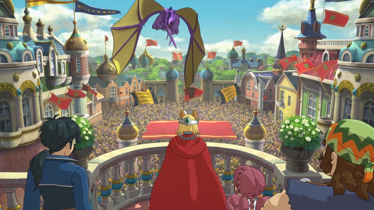 A screenshot of a scene from a video game series called Ni No Kuni