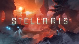 A wallpaper of a video game called Stellaris