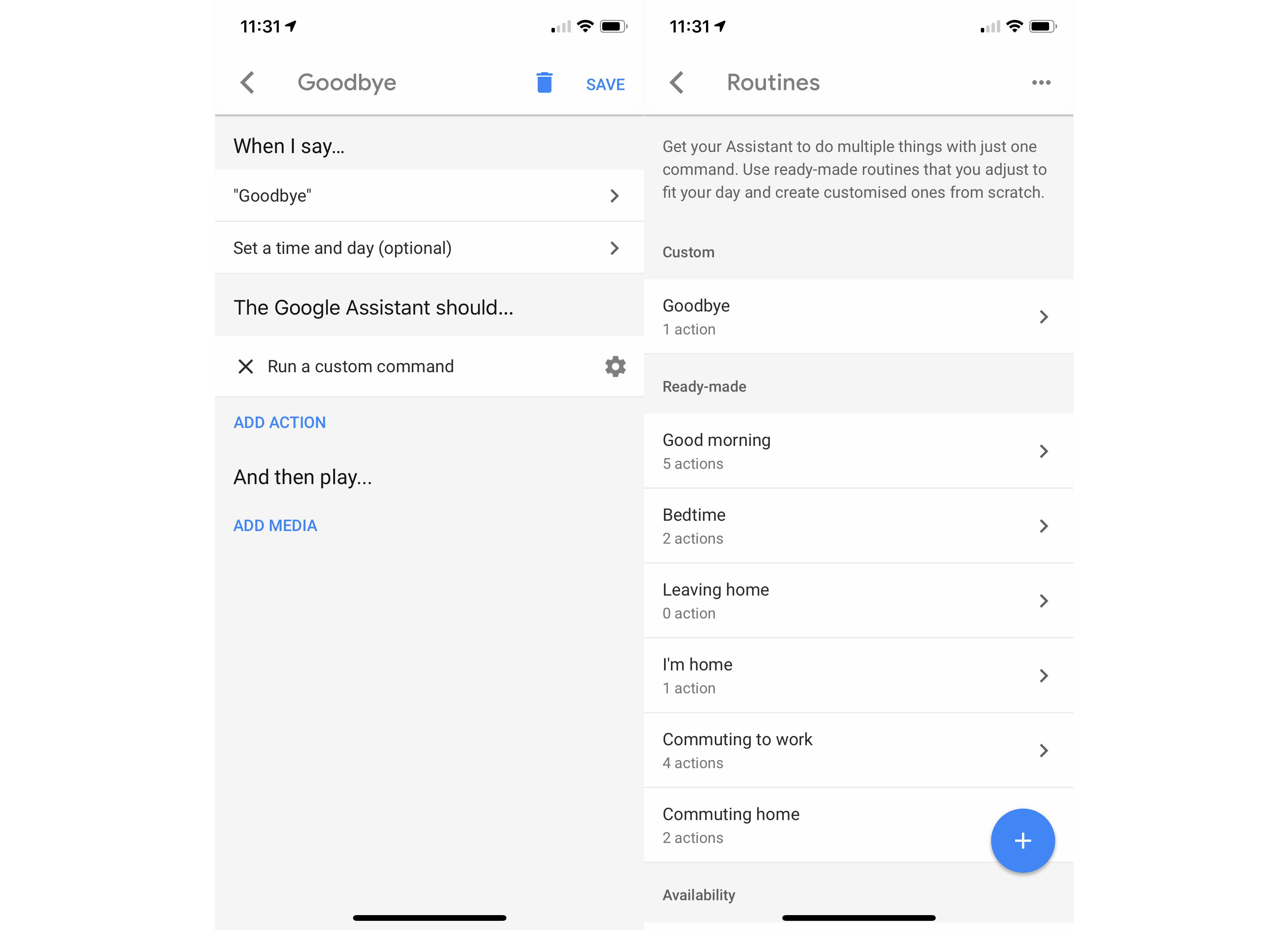 Google Home Routines Step 4