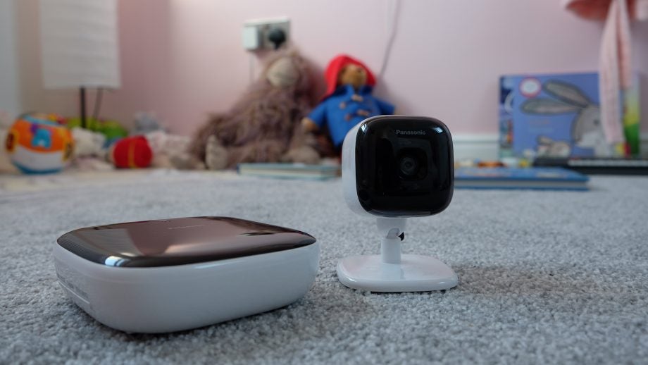 Camera and Sensor Panasonic Smart Home Surveillance Monitor Kit with Plug 
