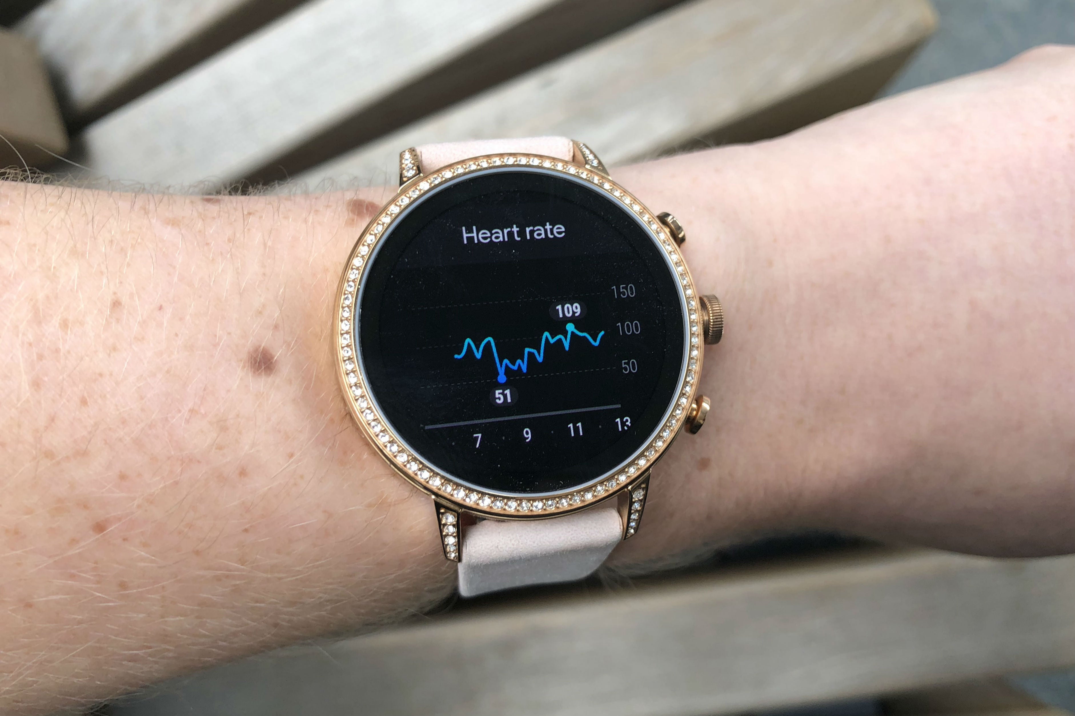Fossil Q Venture HR review - heart rate