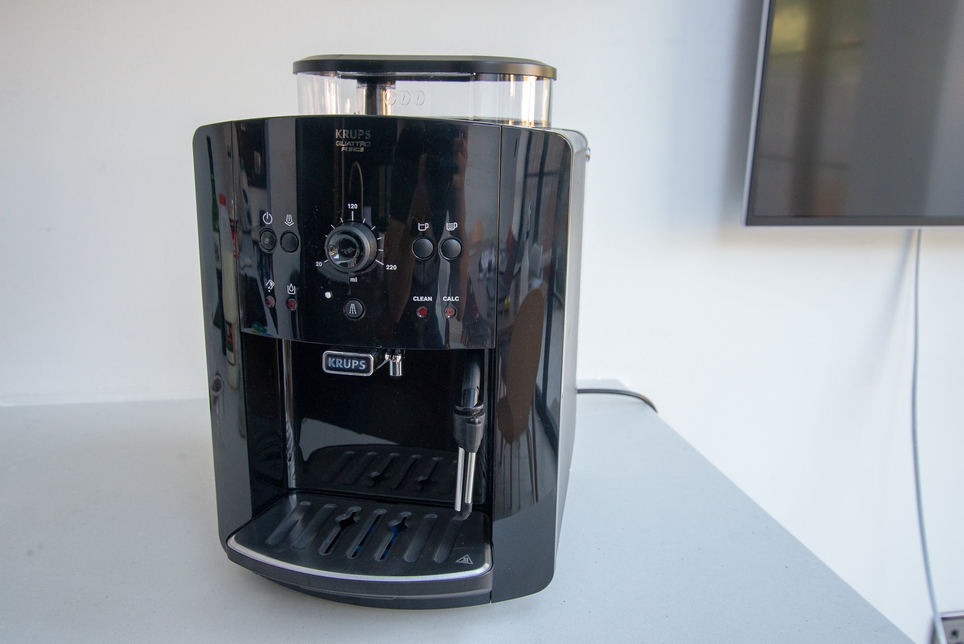Krups Arabica Manual Bean to Cup Black Coffee Machine 