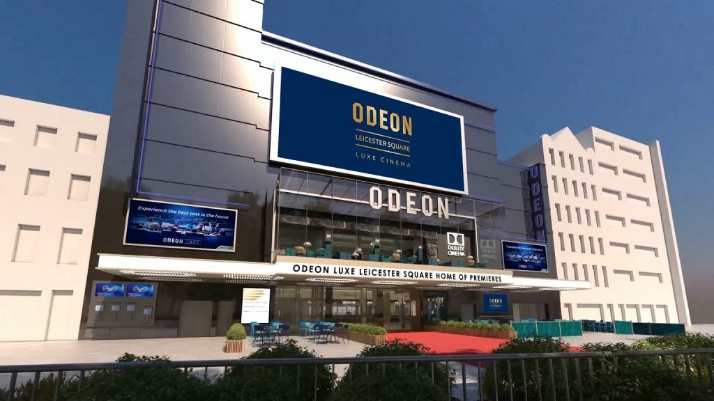 A big building of ODEON Luxe Leicester Square Home of PremieresDifferent gates leading to different sections in ODEON Luxe Leicester Square Home of Premieres