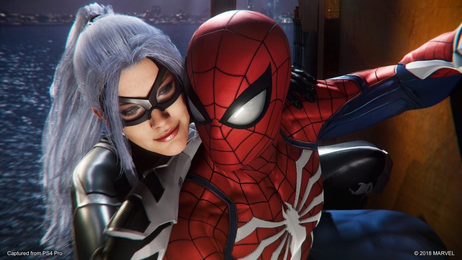 A screenshot of a scene from a game called Spider-Man: The City That Never Sleeps
