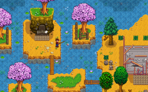 A screenshot of a scene from a game called Stardew Valley