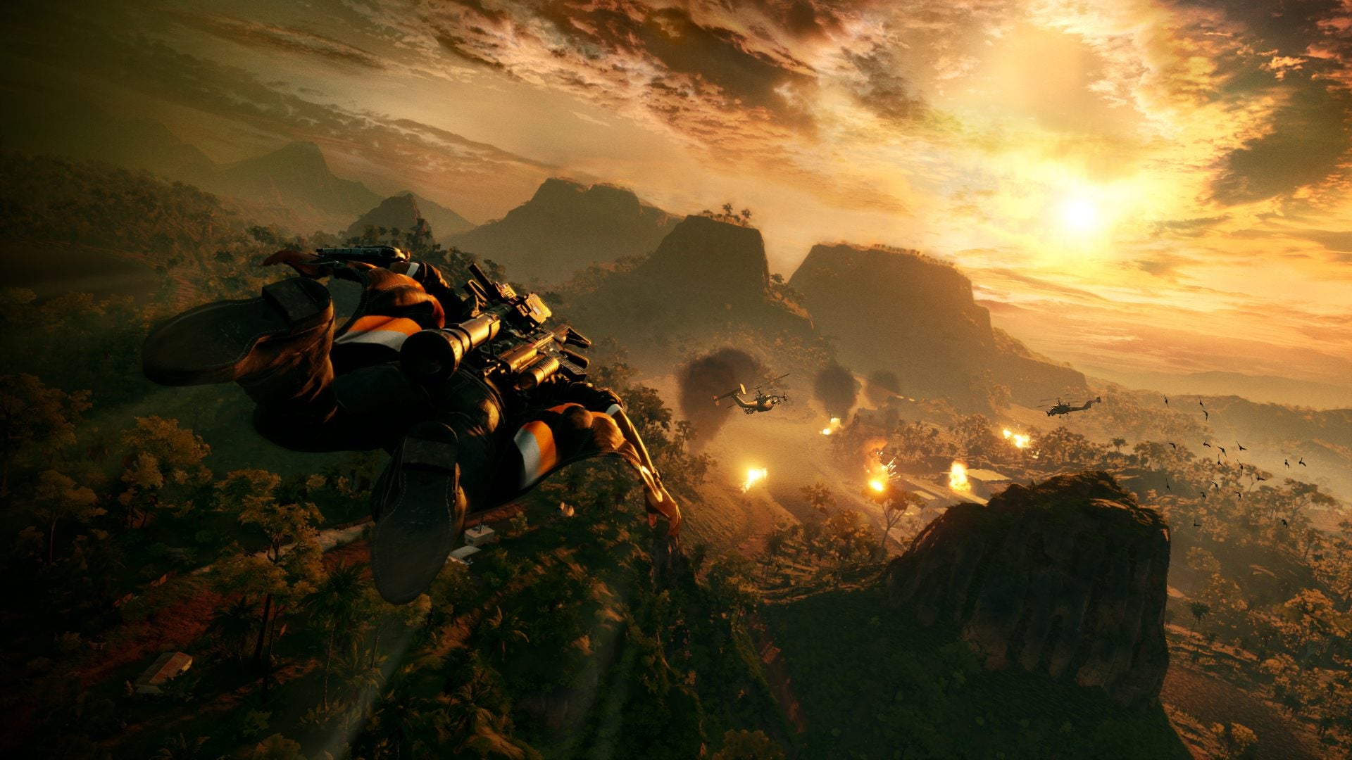 Just Cause 4 PreviewA screenshot of a scene from a game called Just Cause 4