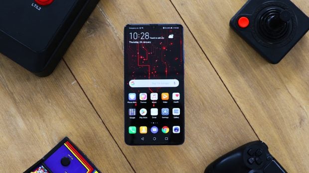 Huawei Mate 20 X top down staged