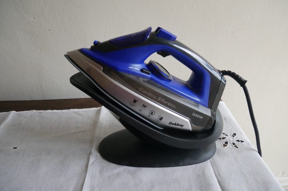 Beldray BEL 0747 2-in-1 Cordless Steam Iron on stand
