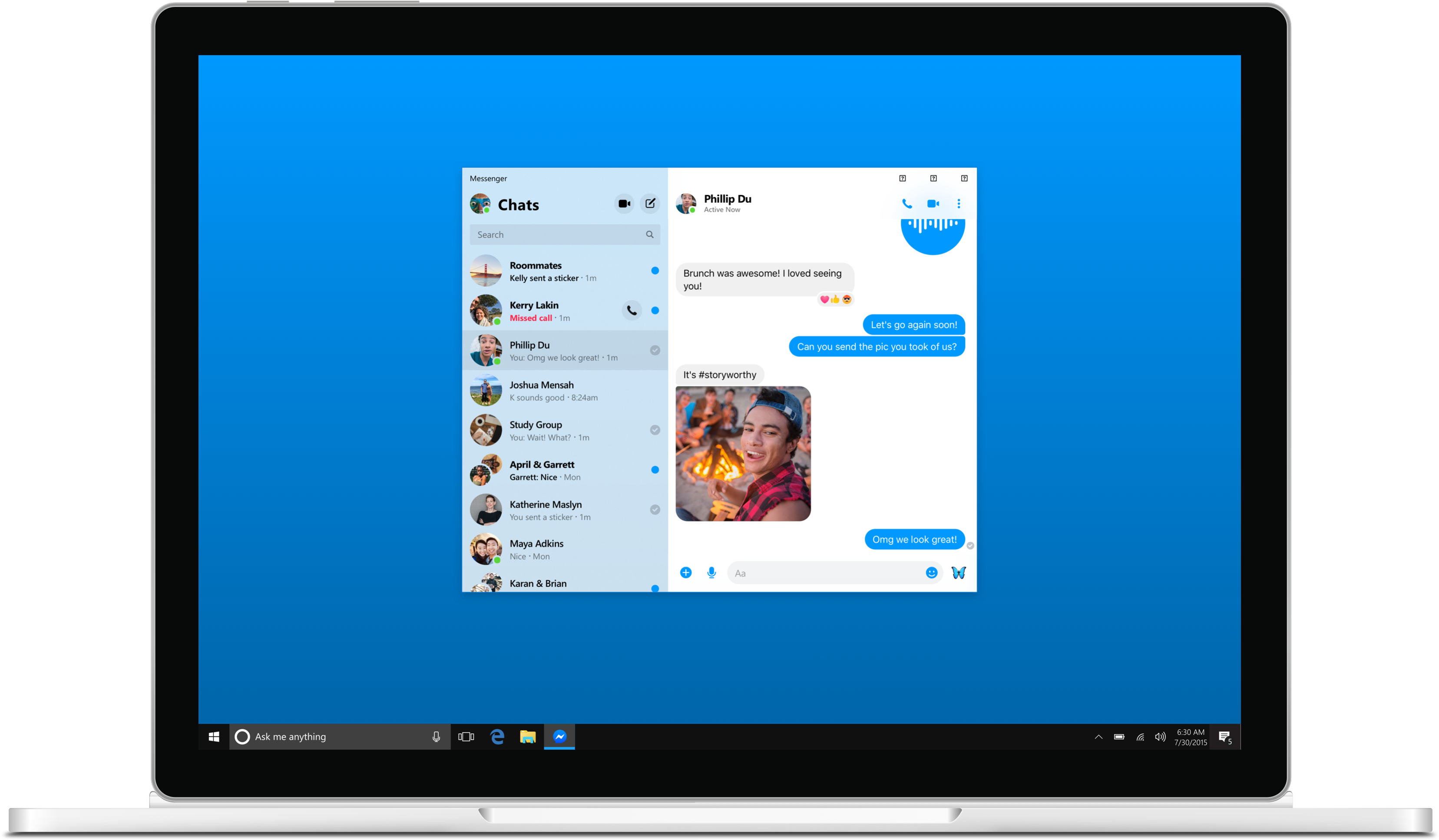 facebook Messenger Desktop App chat
