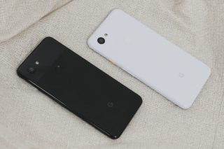 Google Pixel 3a and 3a XL back angled