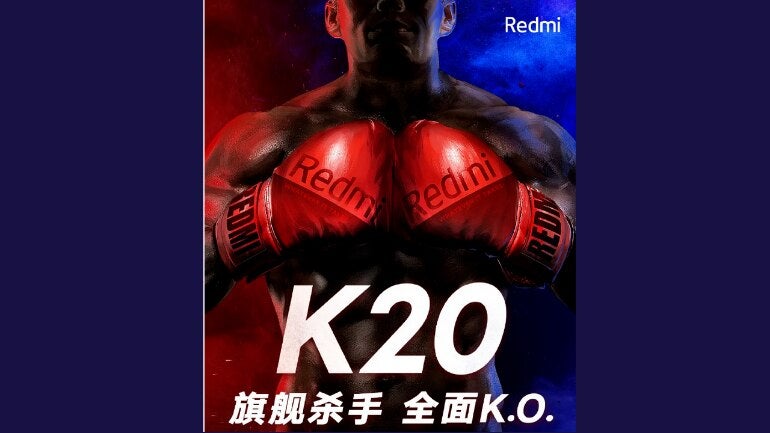 A wallpaper of Xiaomi Redmi K20 launch