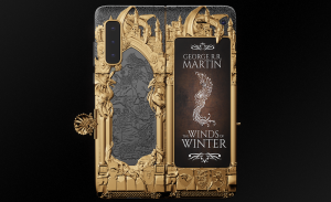 A wallpaper of Caviar launches Samsung Galaxy Fold's Game of Thrones case version