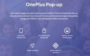 A wallpaper of OnePlus pop-up