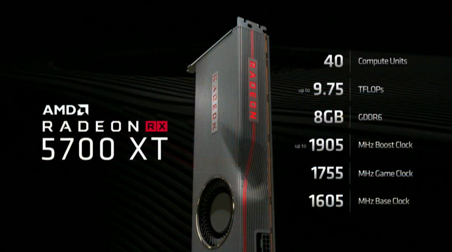 AMD Radeon RX5700 E3 2019