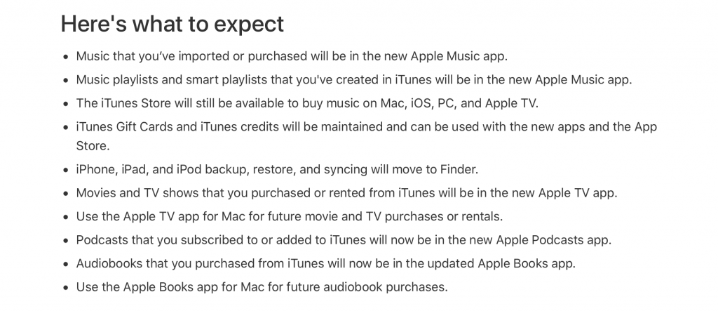 Screenshot of here's what to expect about new Apple Music app