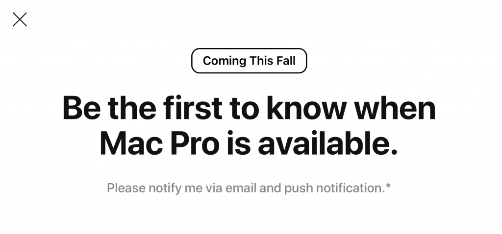 A wallpaper about knowing when will be Mac Pro available