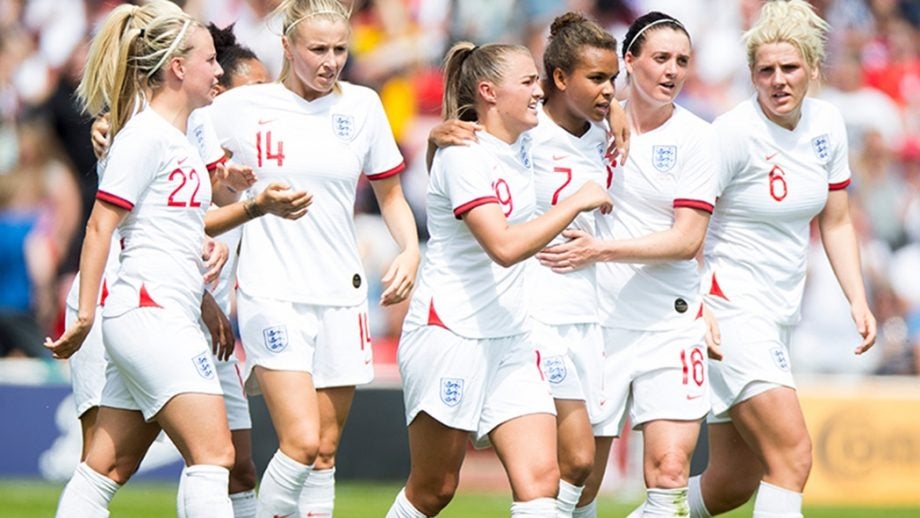 Lionesses England Football teams celebration picture