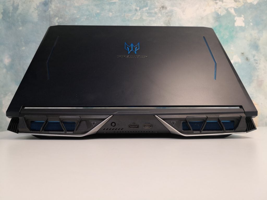 Rear side of the Acer Predator Helios 700