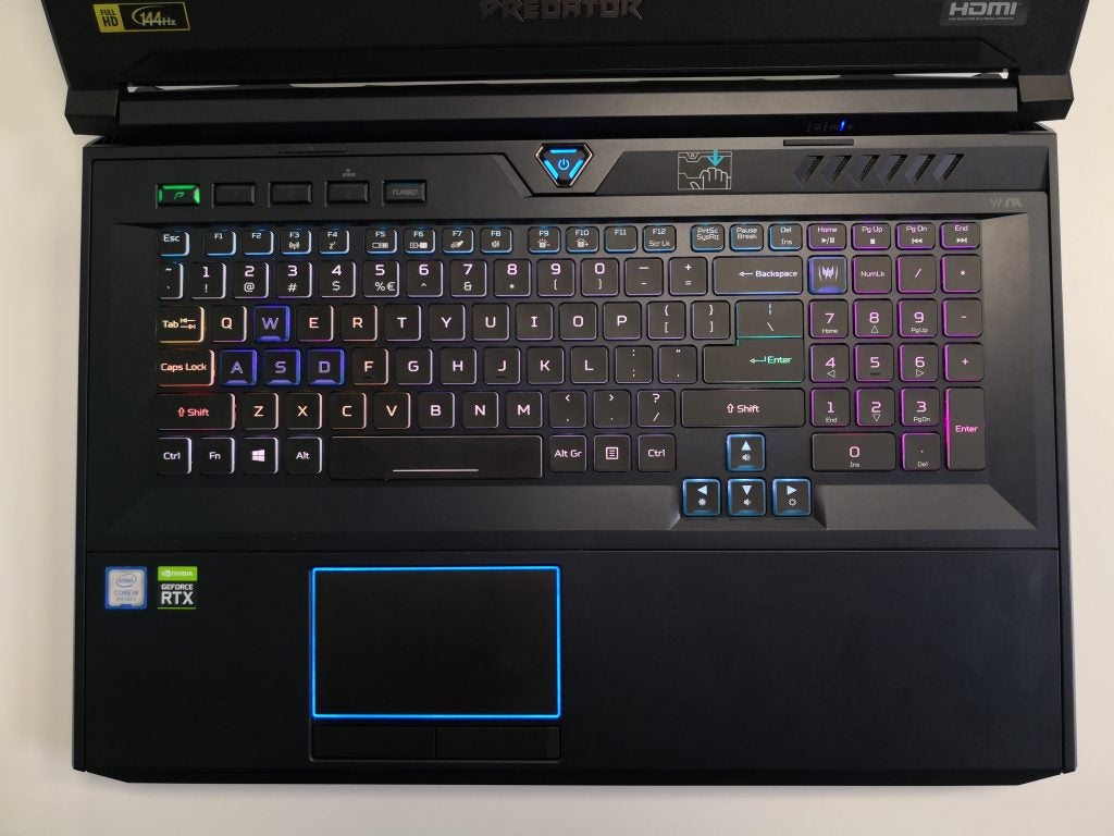 Acer Predator Helios 700 keyboard