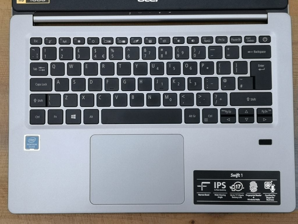 Acer Swift 1 SF114-32 keyboard
