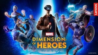 A wallpaper of Marvel Dimension of Heroes with Lenovo Mirage LG VR