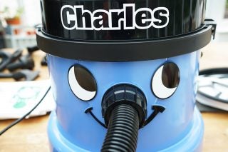 Front panel view of a Numatic Charles vaccum cleaner