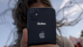A wallpaper of iPhone about Slofies or slow-motion selfies