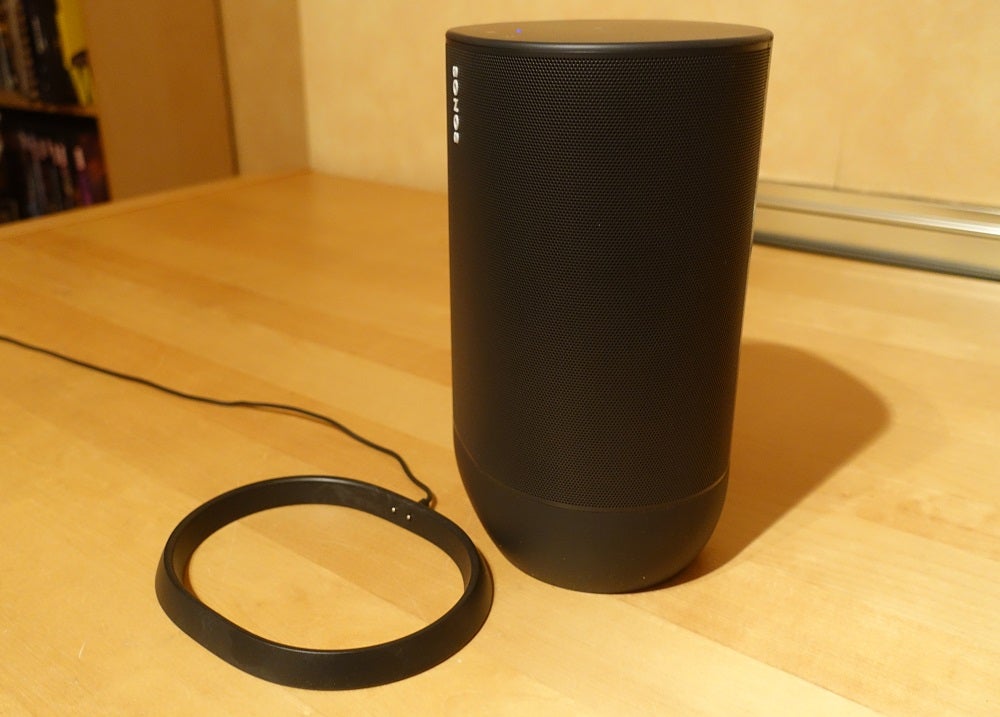 The Sonos Move's charging base
