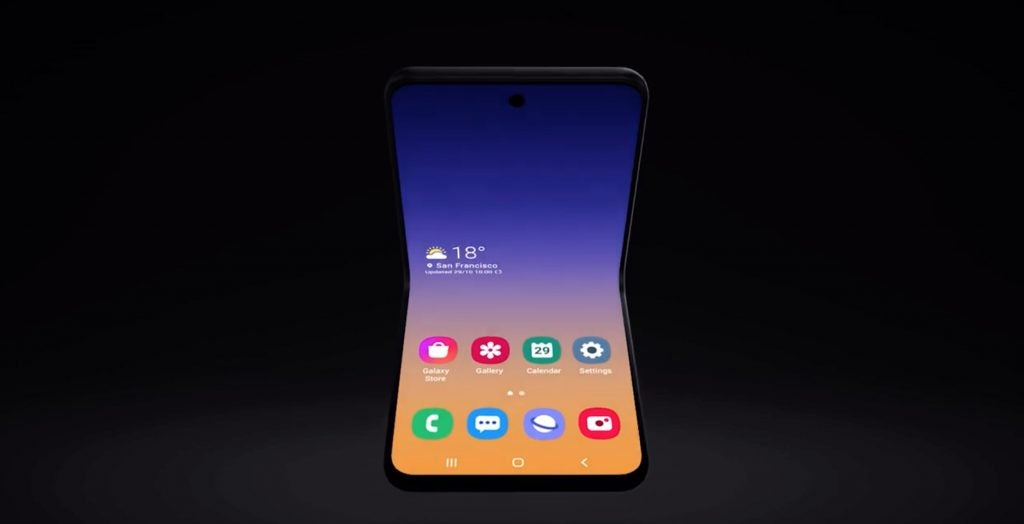 clamshell galaxy fold concept