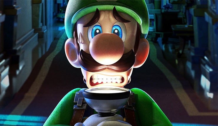 A wallpaper of a game called Luigi's Mansion 3