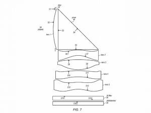 Labelled diagram of iPhone Periscope camera patent
