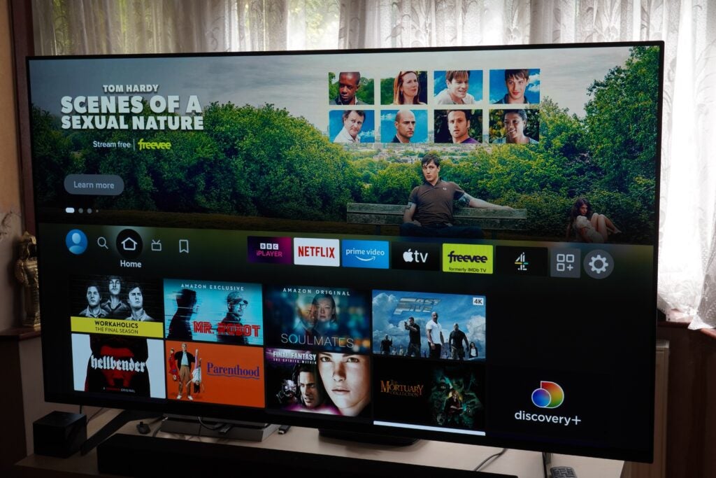Amazon Fire TV Cube home page