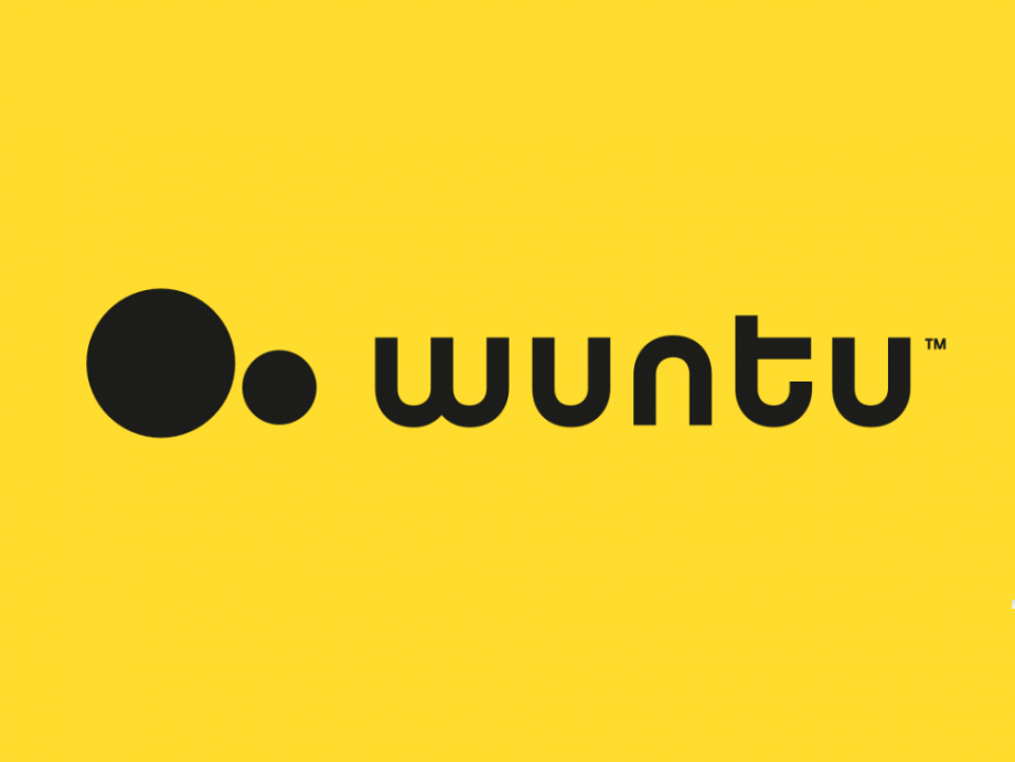 Yellow-black wallpaper of Wuntu