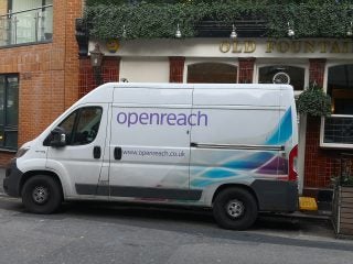 BT Openreach van, Old Street, London