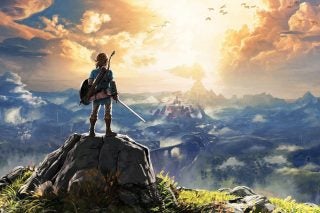A picture of a wallpaper of a game called The Legend of Zelda: Breath of the Wild
