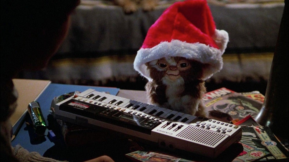 A picture of a scene from a movie called Gremlins
